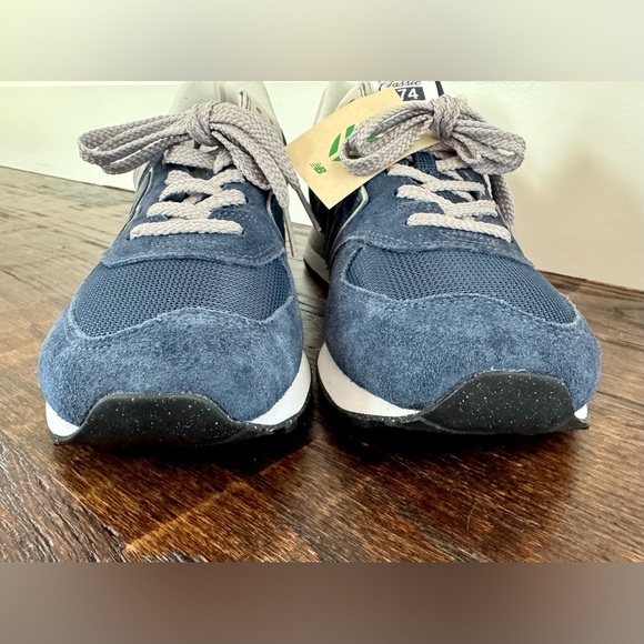 New Women's 574 Classic New Balance Navy & Gray Shoes Sneakers WL574EVN - US 11 - Picture 11 of 15
